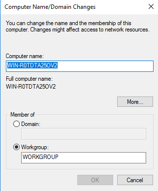 Desired Computer Name